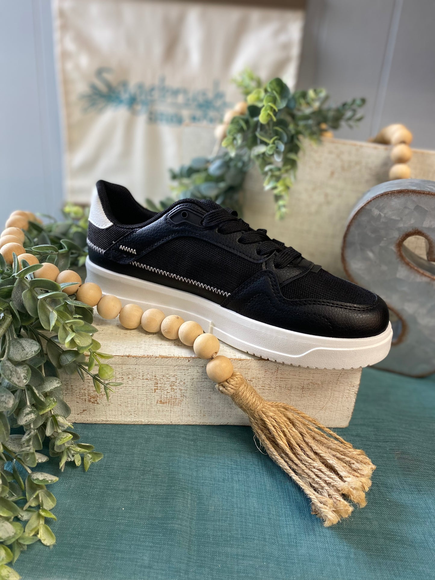 Black Low Top Sneakers