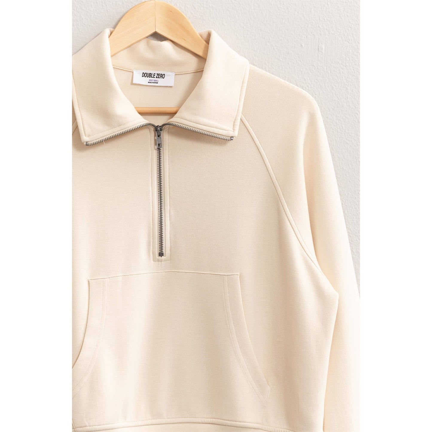 Half Zip-Up Collar Sweatshirt