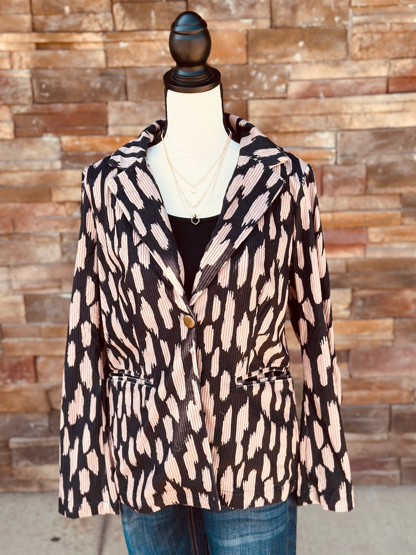 Curvy Cordurot Blazer