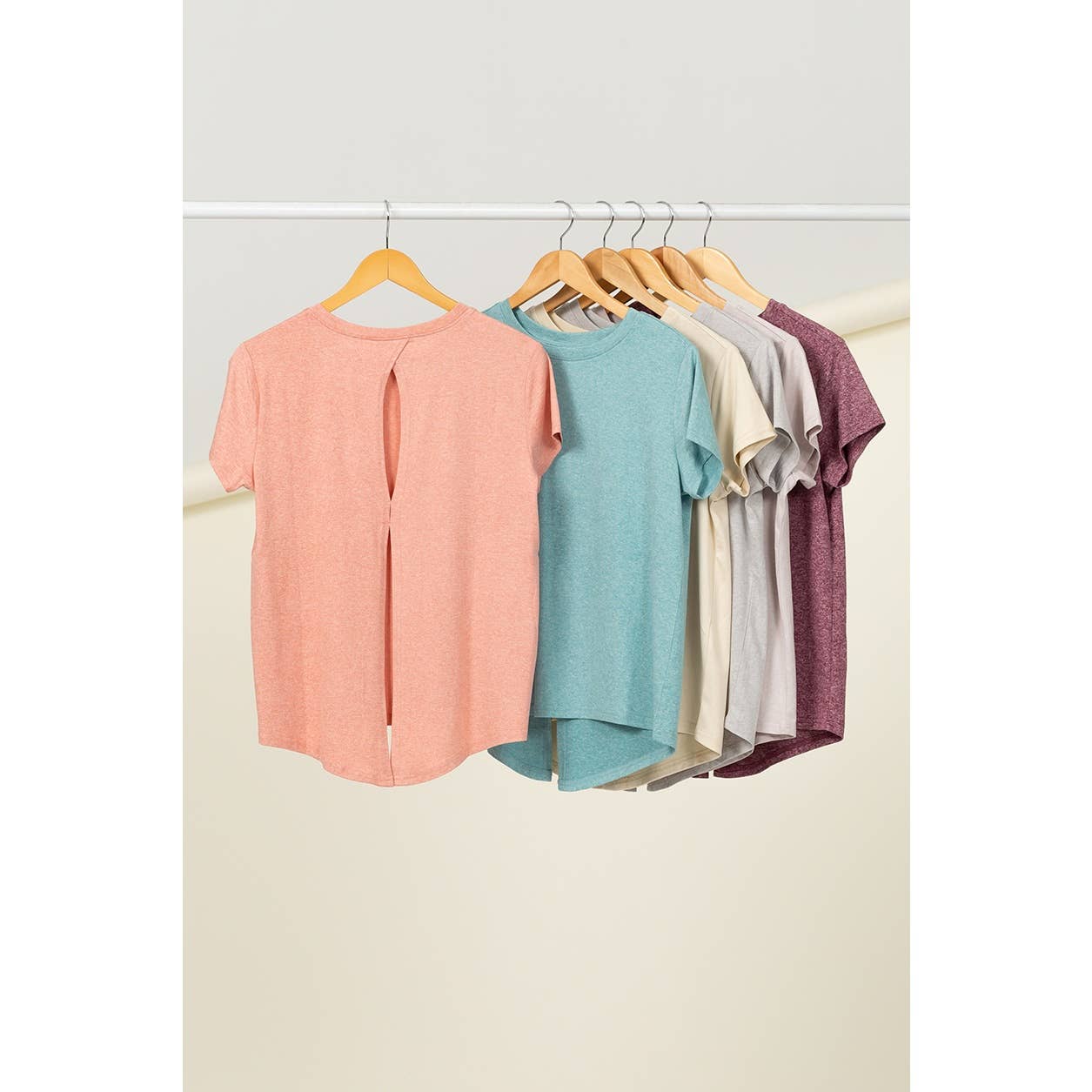 Short Sleeve Open Back Tee