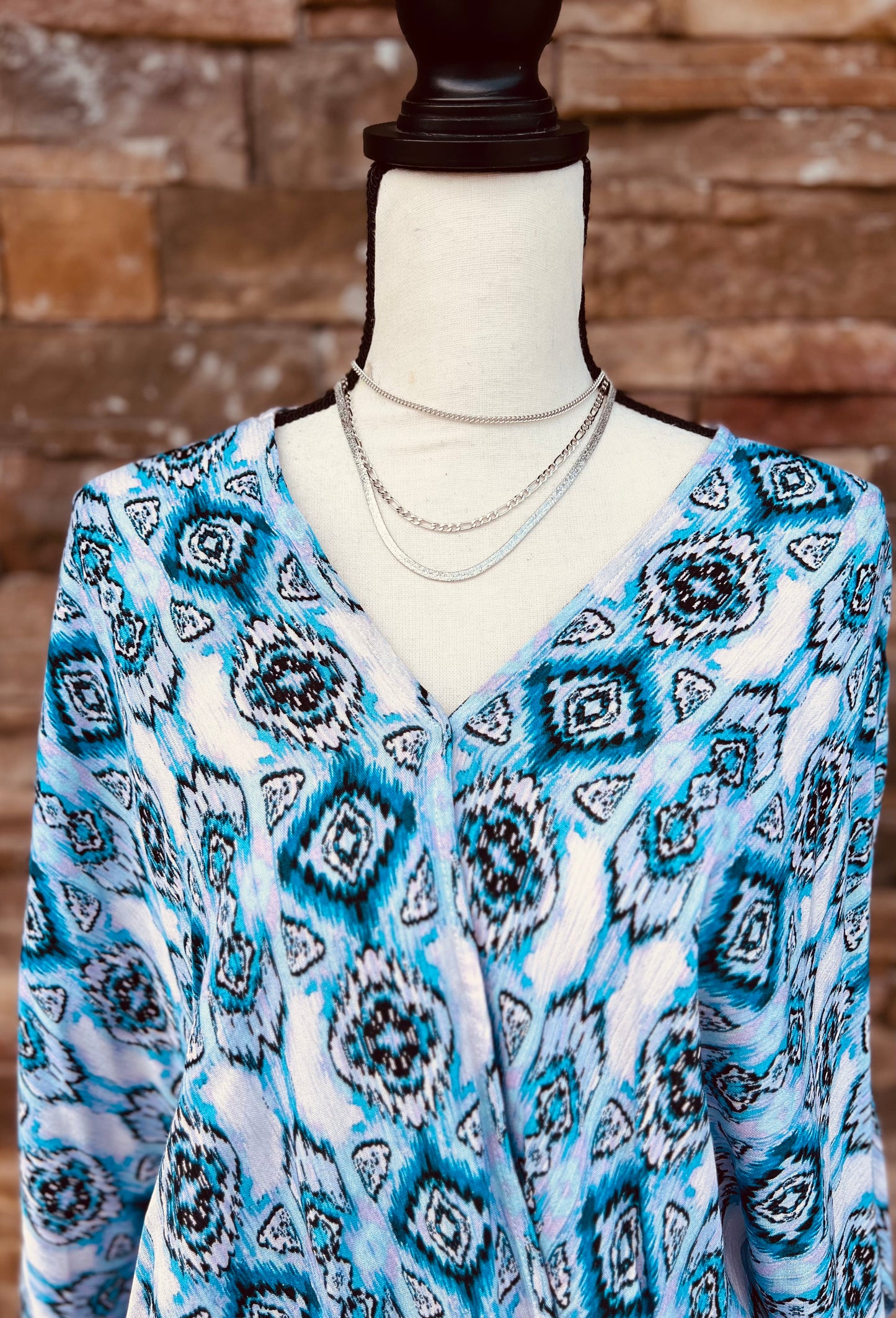 Print Kimono Sleeves Top