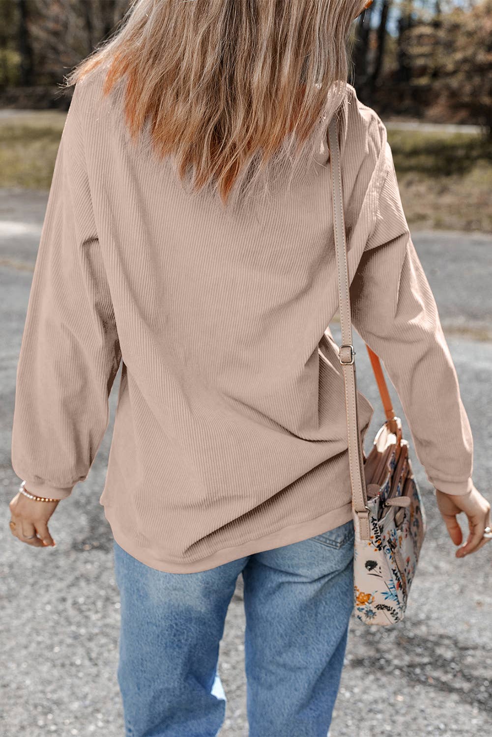 LDC Rugby Game Day Embroidered Corduroy Sweatshirt