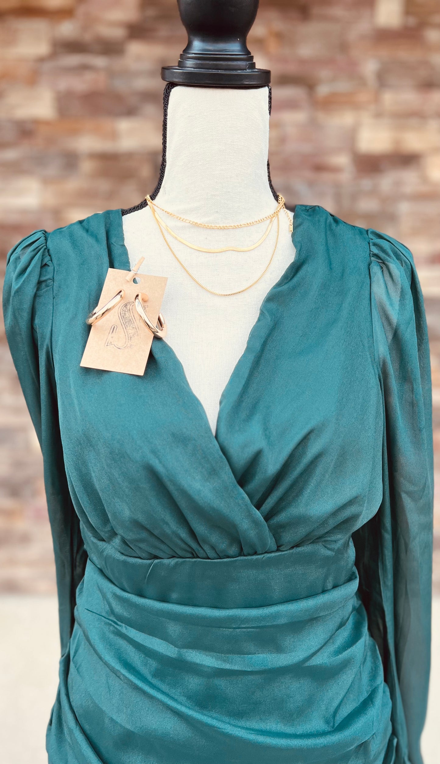 Ruched Detail Mini Dress