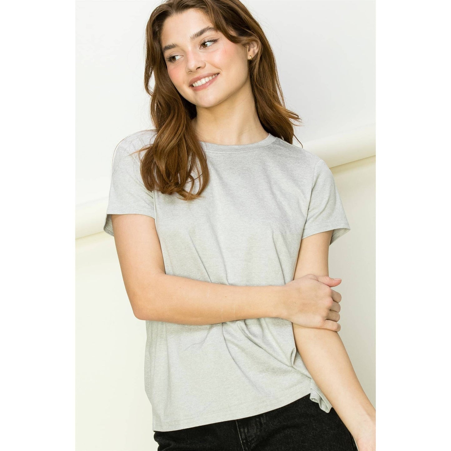Short Sleeve Open Back Tee