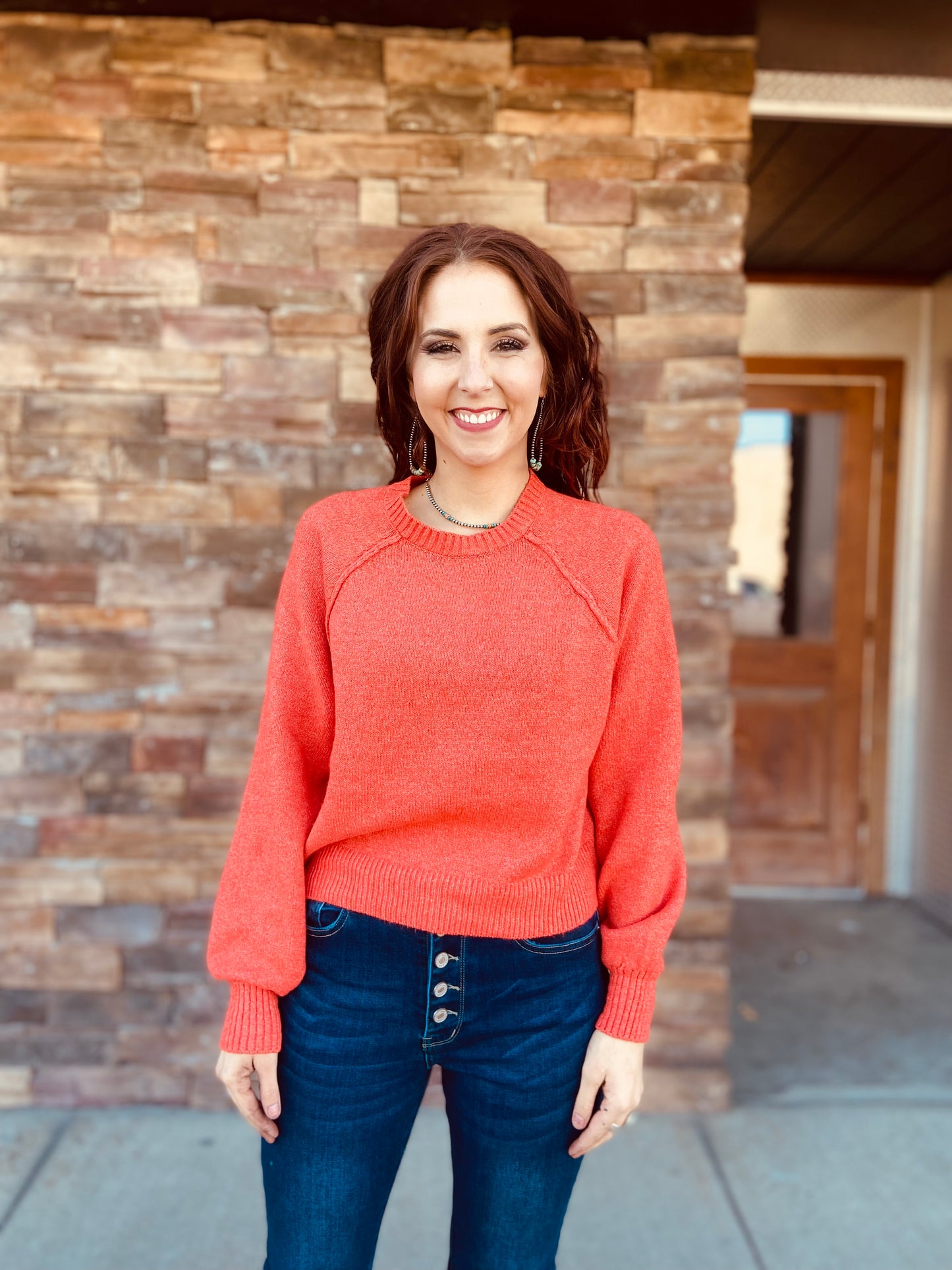 Melange Raglan Sweater