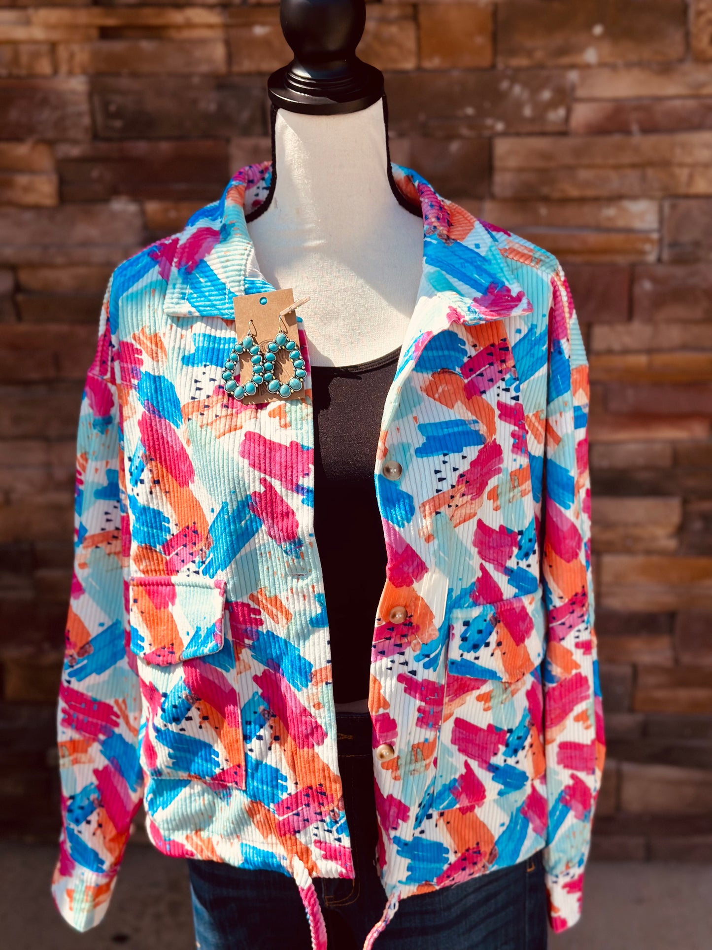 Mutli Colored Print Jacket