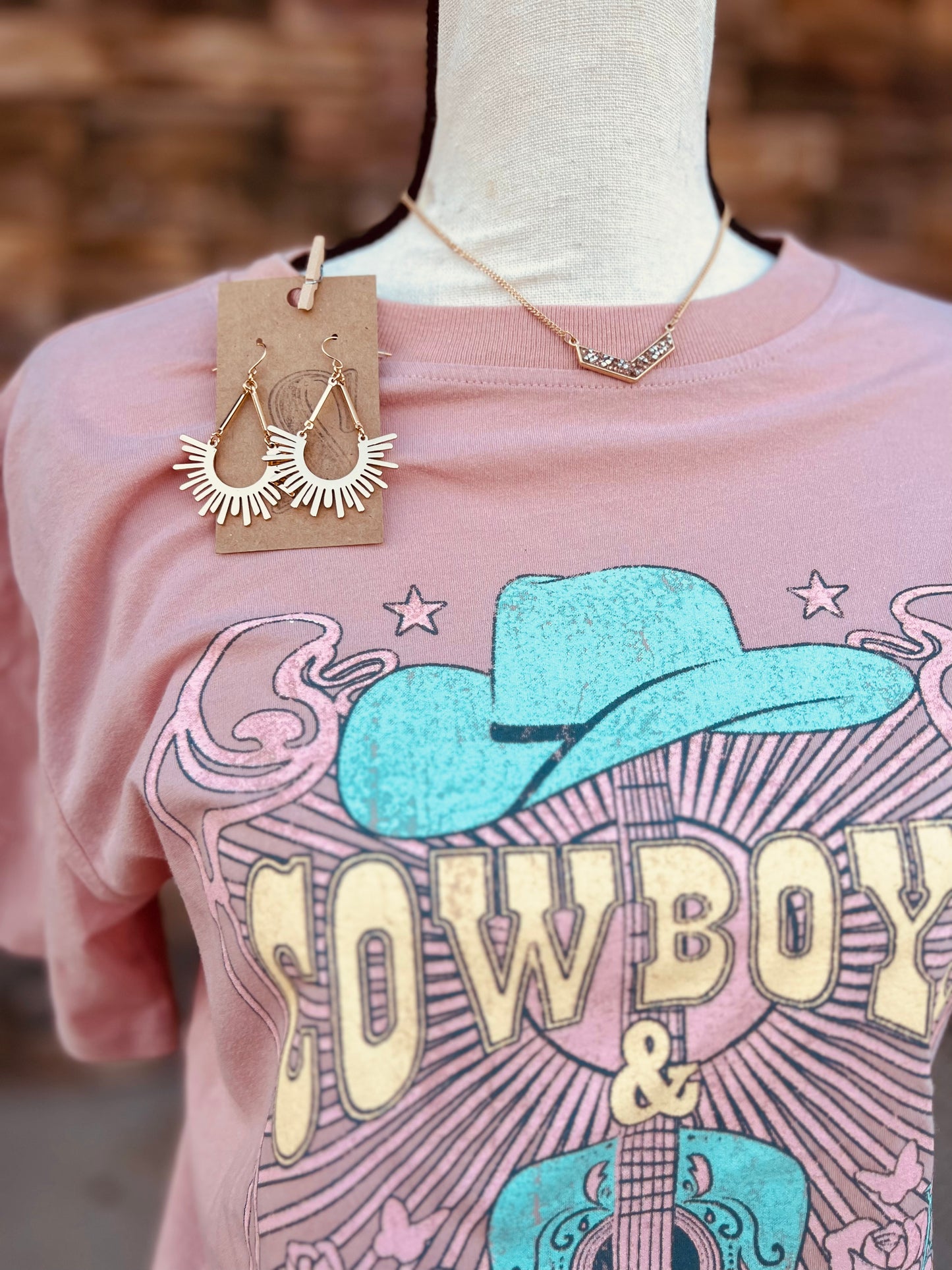 Pink Cowboy Graphic Tee
