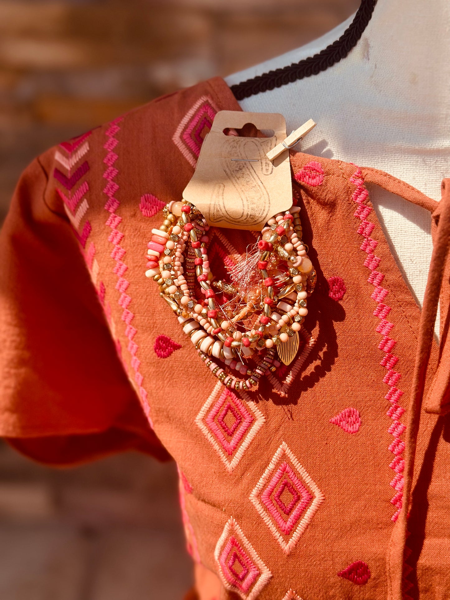 Cinched Waist Mini Dress