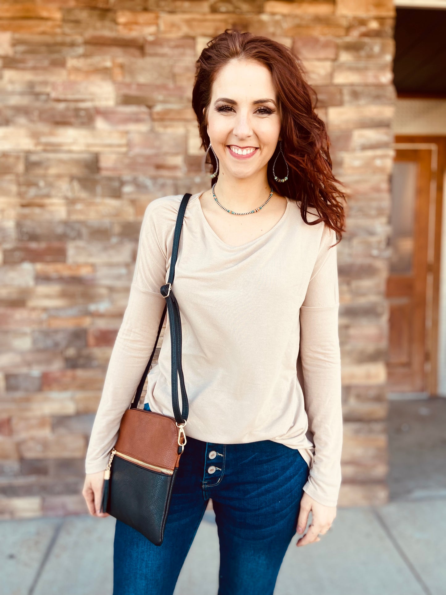 Long Sleeve Tunic Knit Top