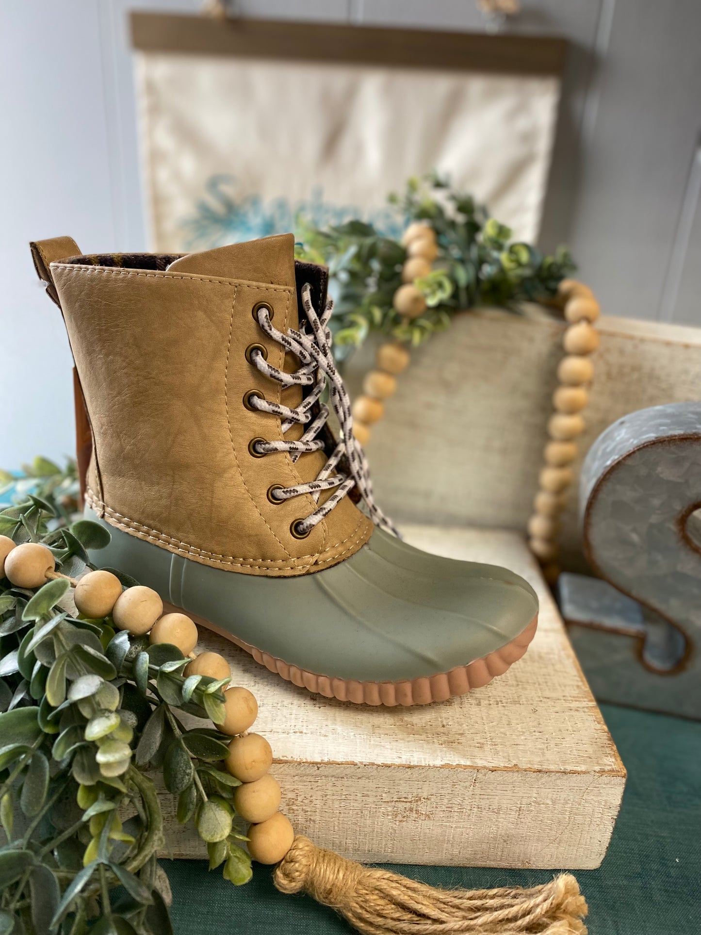 Sage Duck Boots