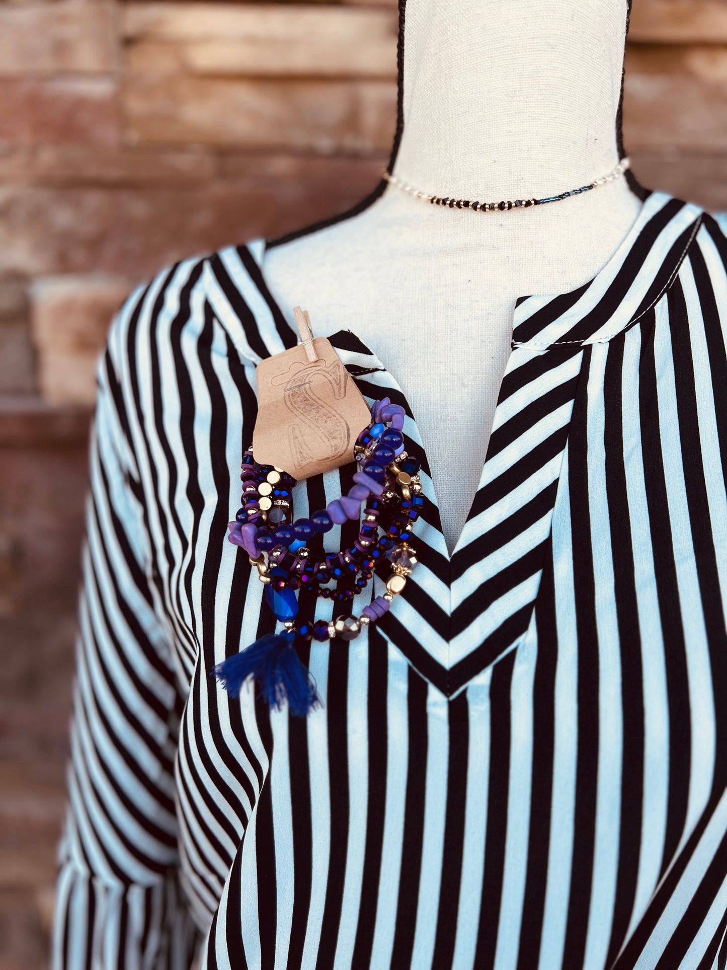 Striped Woven Blouse