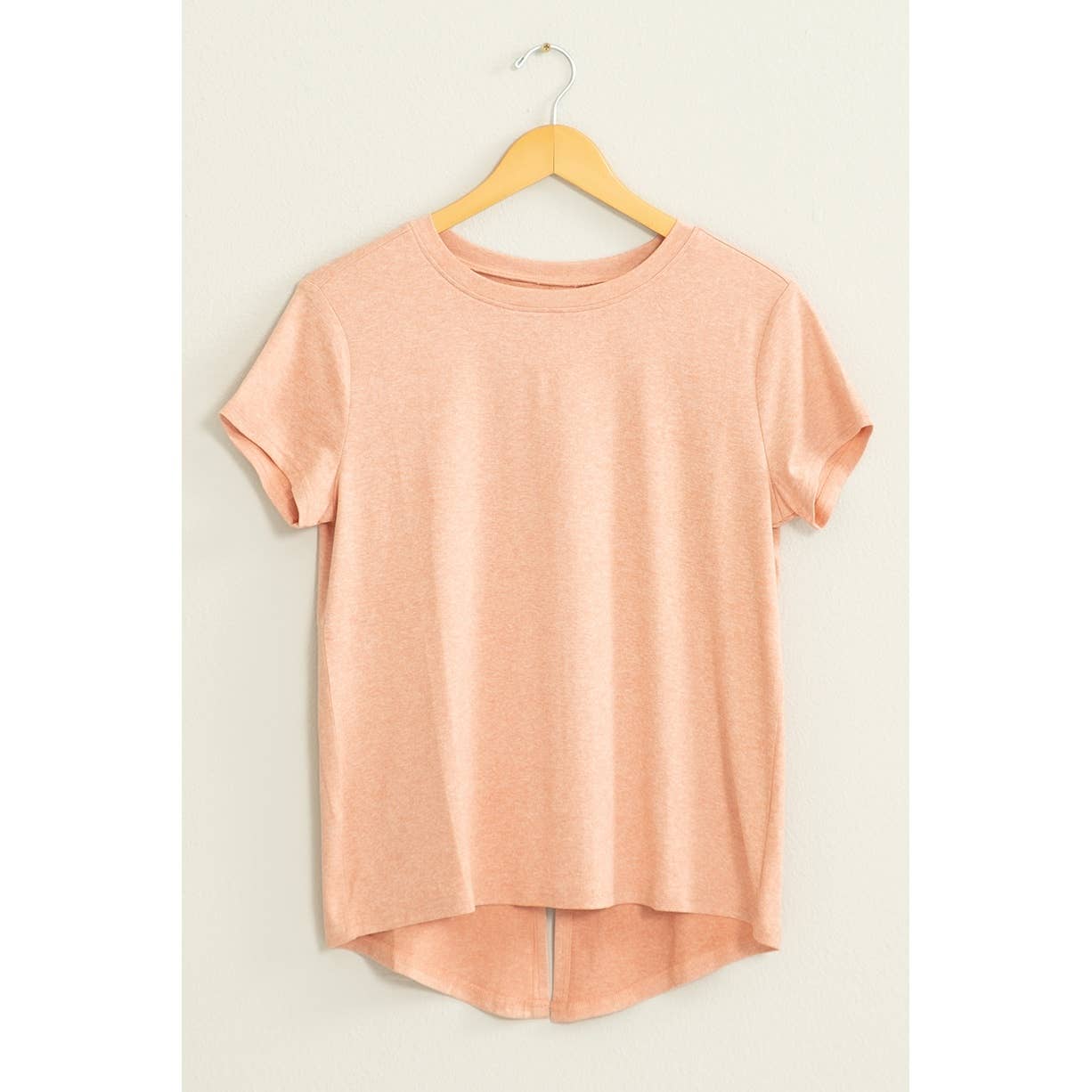 Short Sleeve Open Back Tee