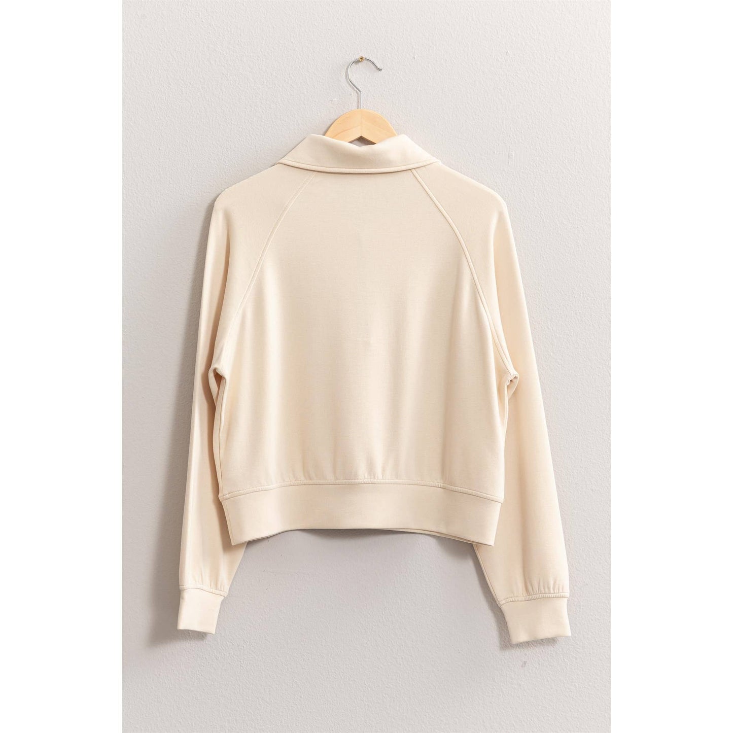 Half Zip-Up Collar Sweatshirt