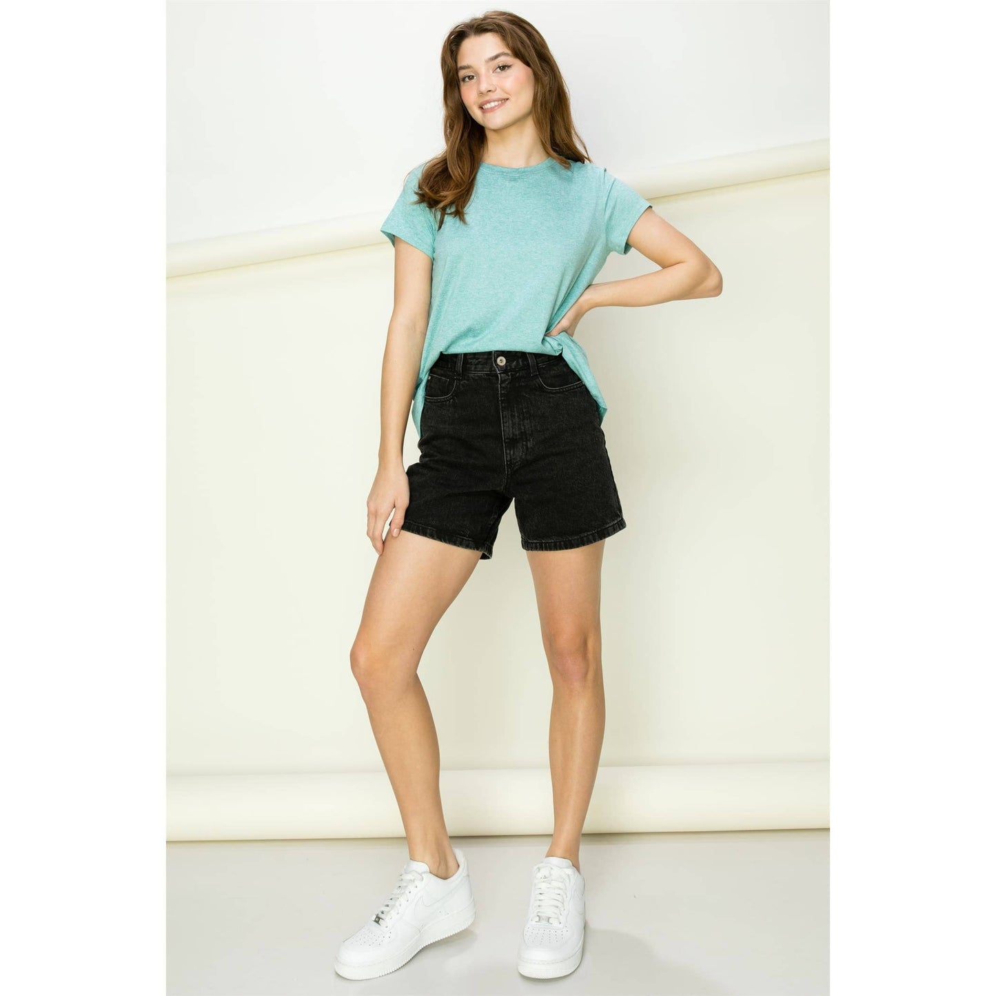 Short Sleeve Open Back Tee