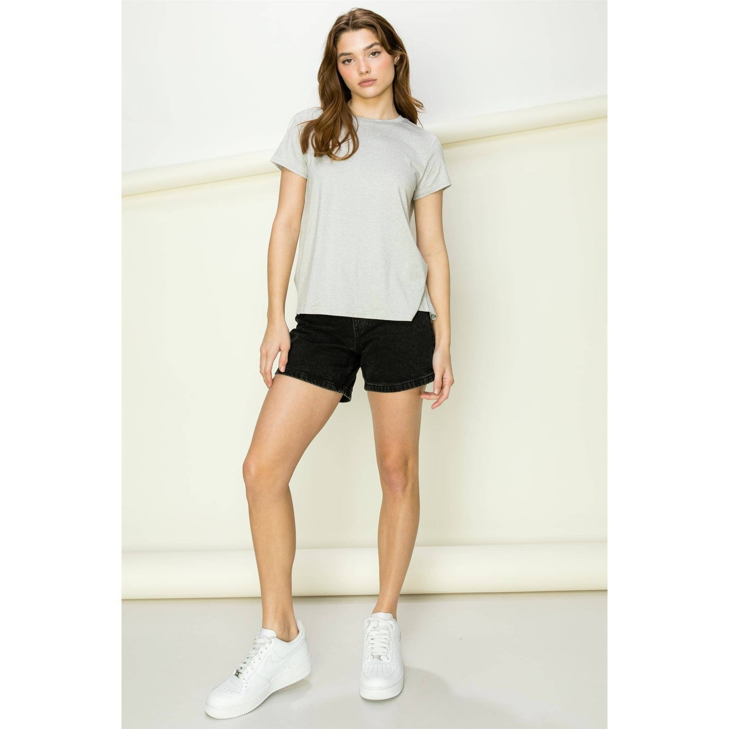 Short Sleeve Open Back Tee