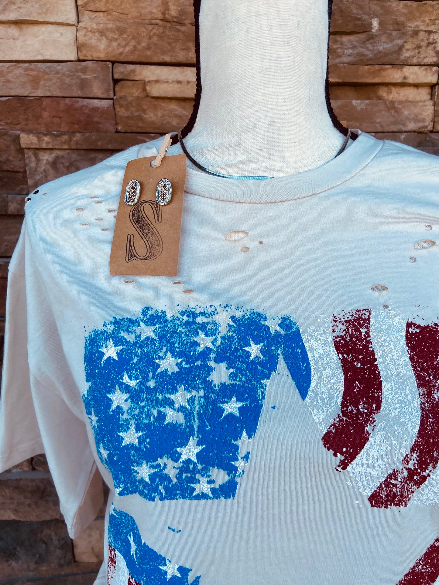 Americana Negative Star Graphic Tee