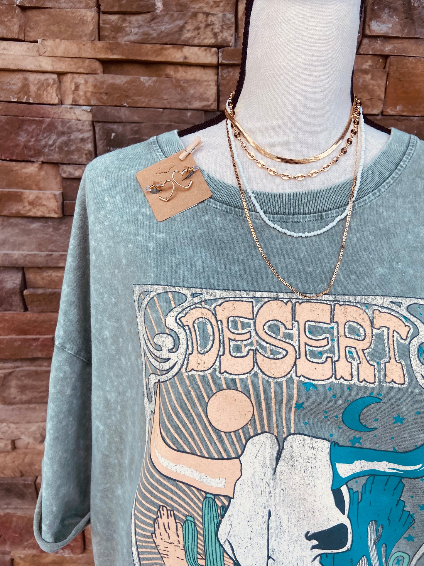 Desert Dreamer Cow Skull Graphic Tee