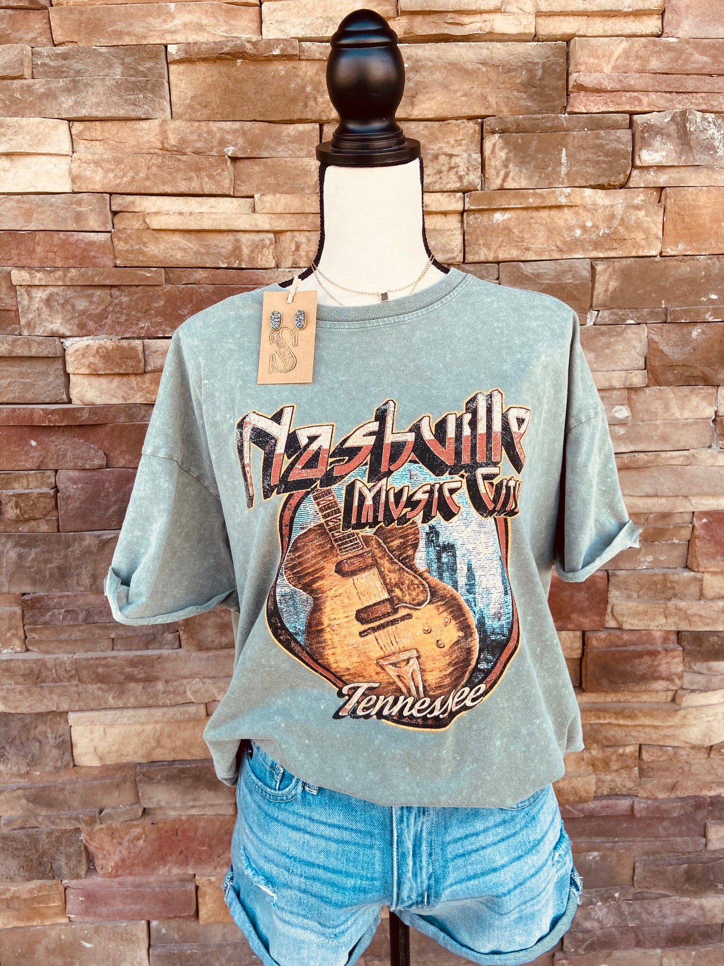 Nashville Music City Tennessee Graphic Tee