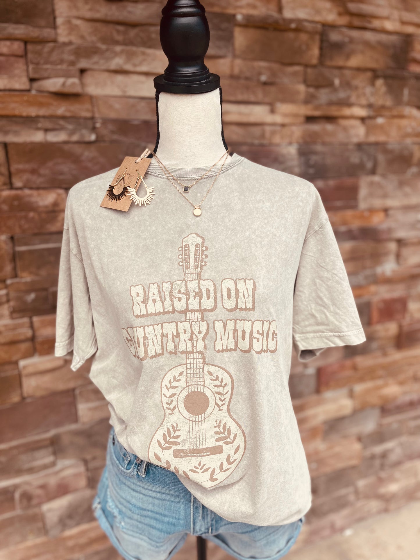 Raised on Country Music Graphic Tee