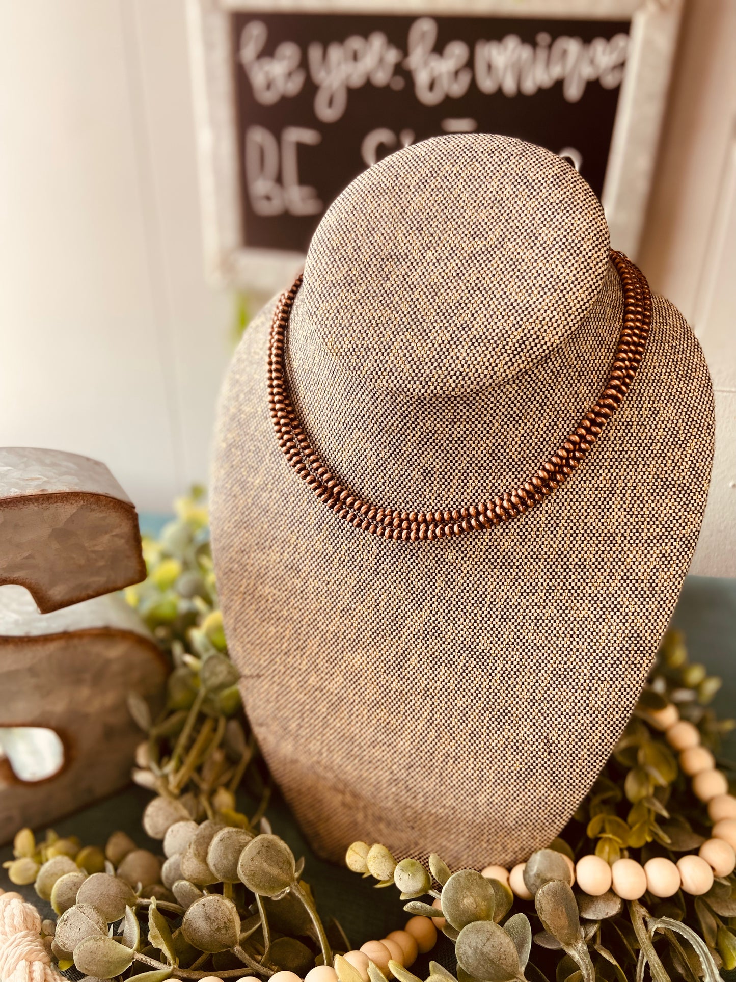 15" 3-Strand Navajo Pearl Necklace