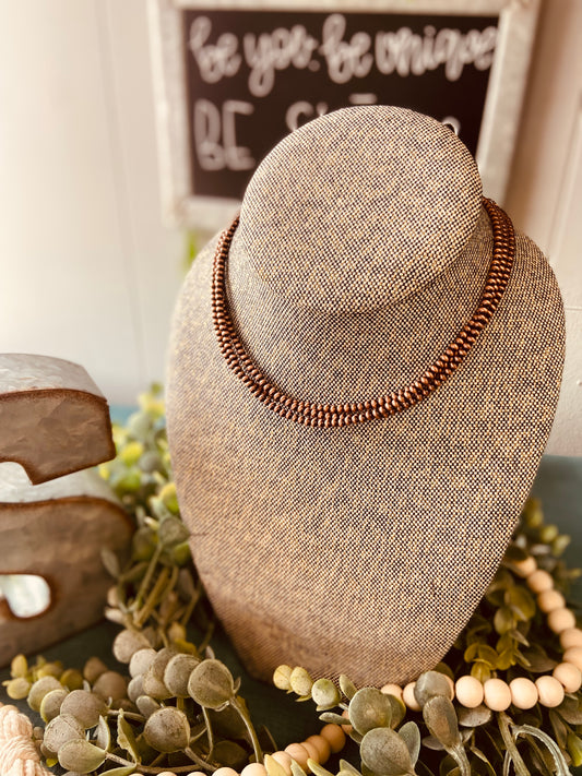 15" 3-Strand Navajo Pearl Necklace