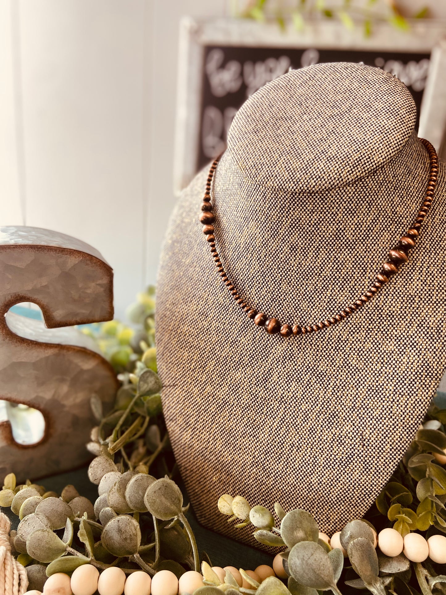 Navajo Pearl Necklace 15"