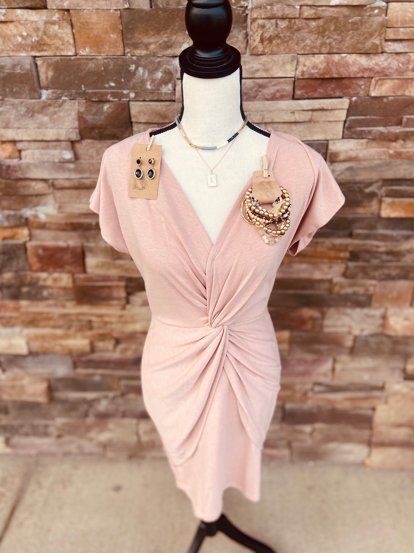 Dolman Sleeves Knit Dress