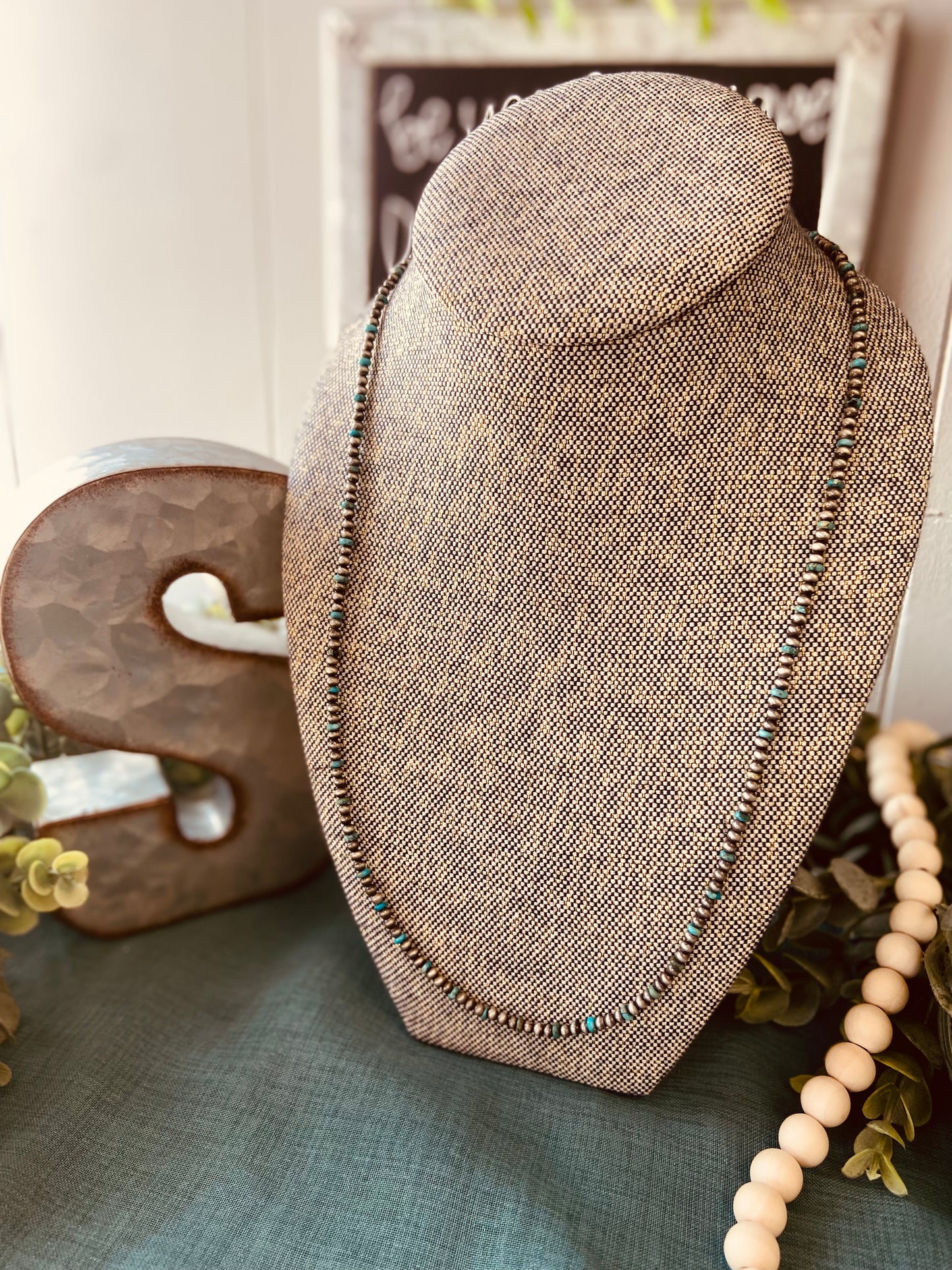 Navajo Pearl Gemstone Necklace