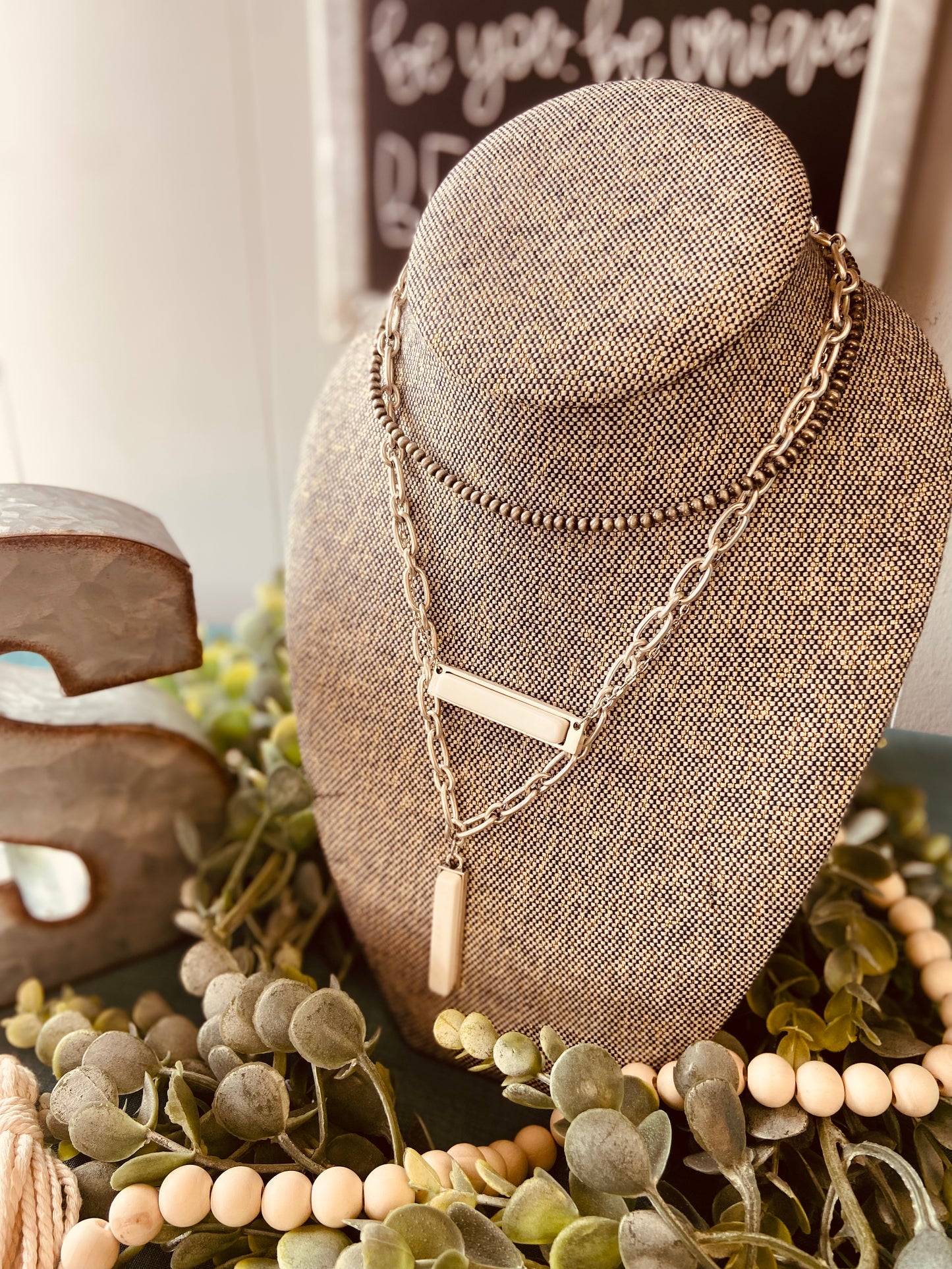 Navajo Bar Turquoise Necklace