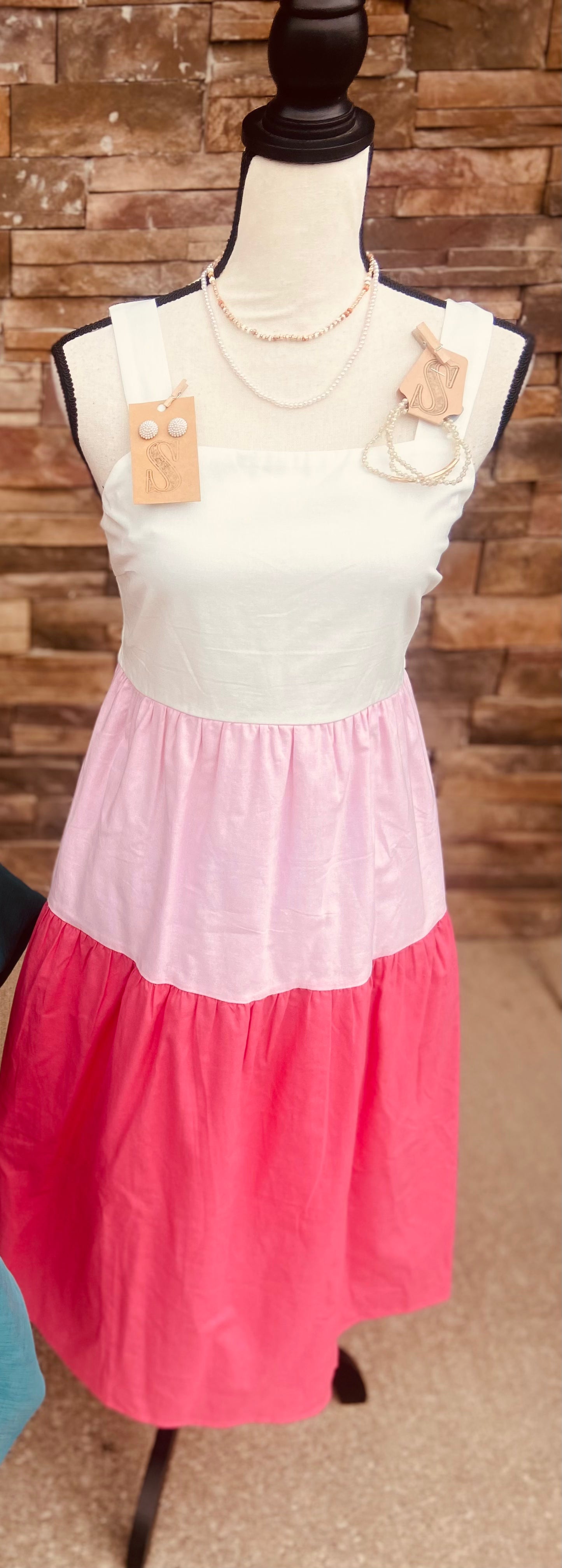 Colorblock Midi Dress