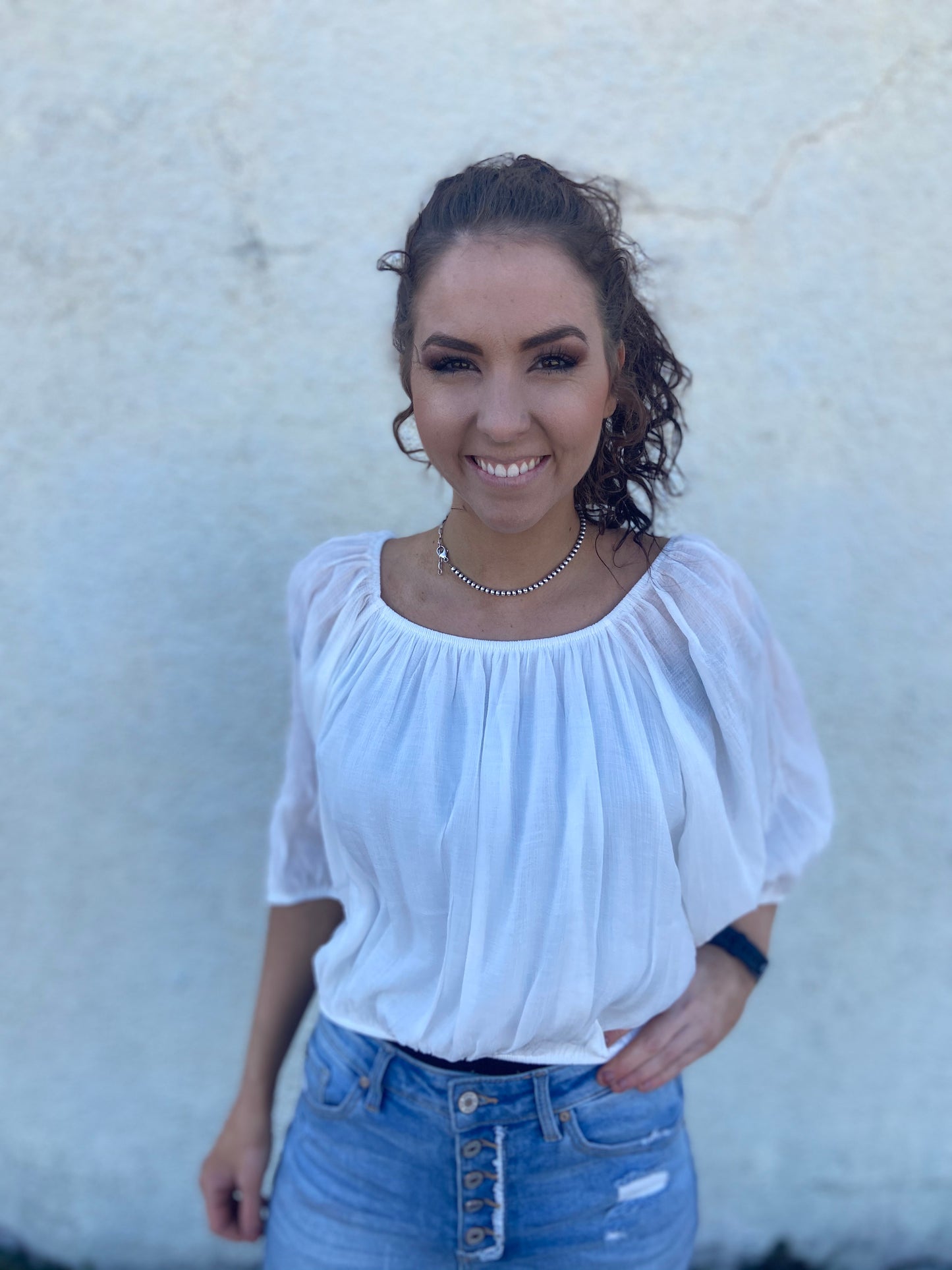Off the Shoulder Bell Sleeve Top