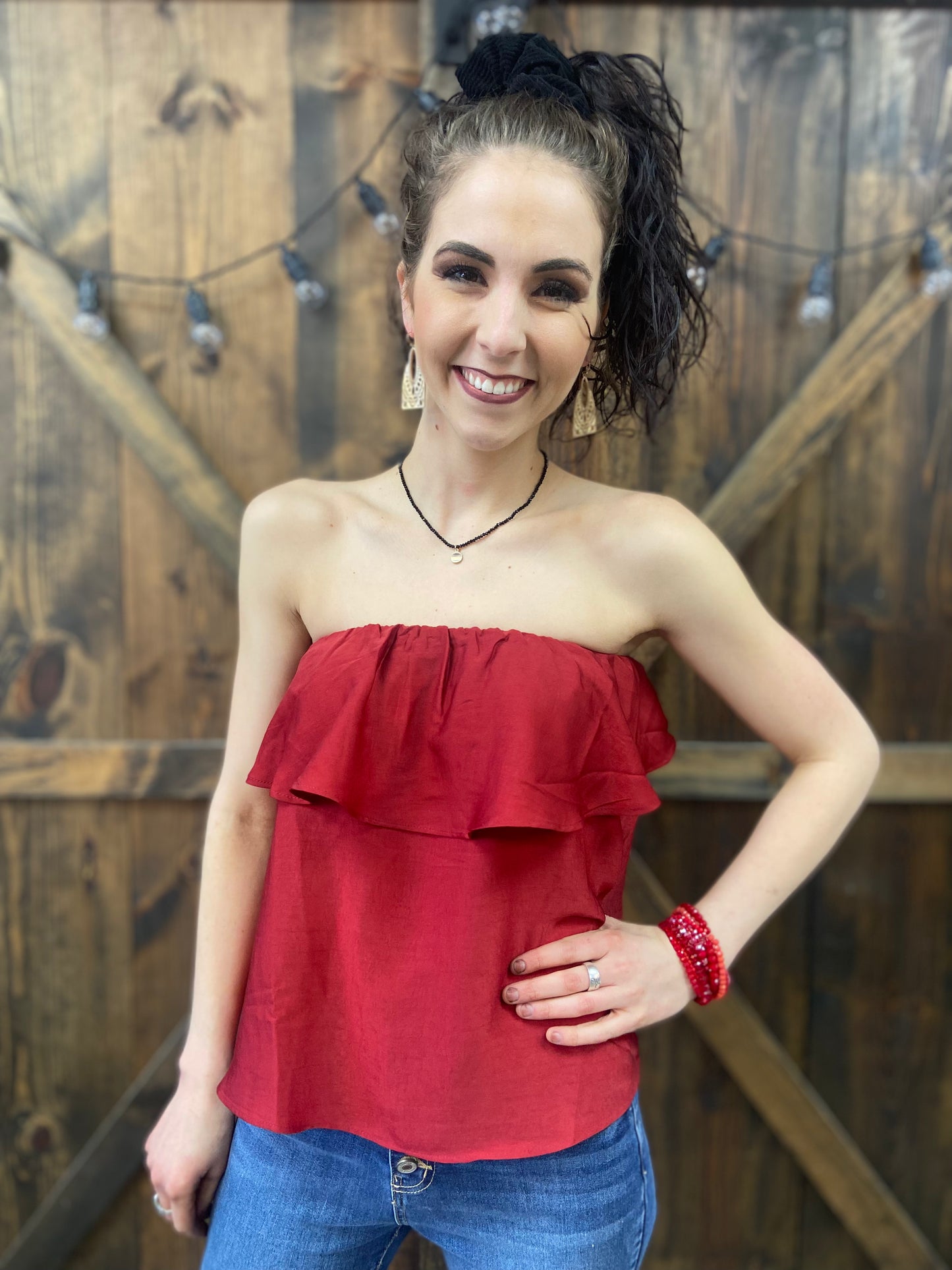 Off the Shoulder Ruffle Top