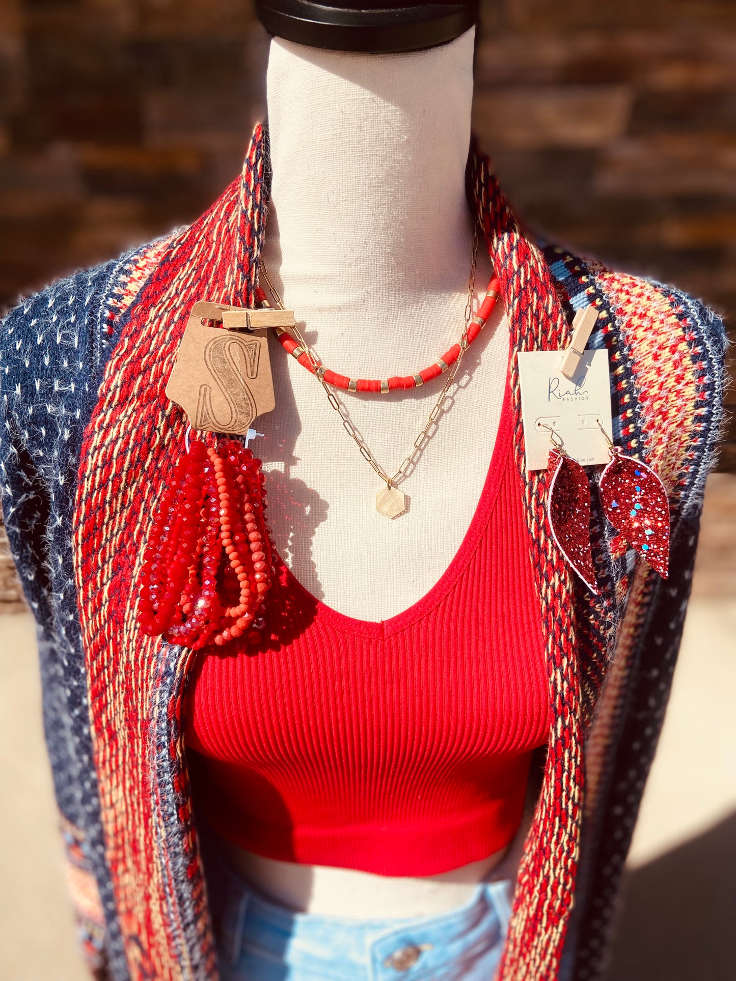 Aztec-border Cardigan