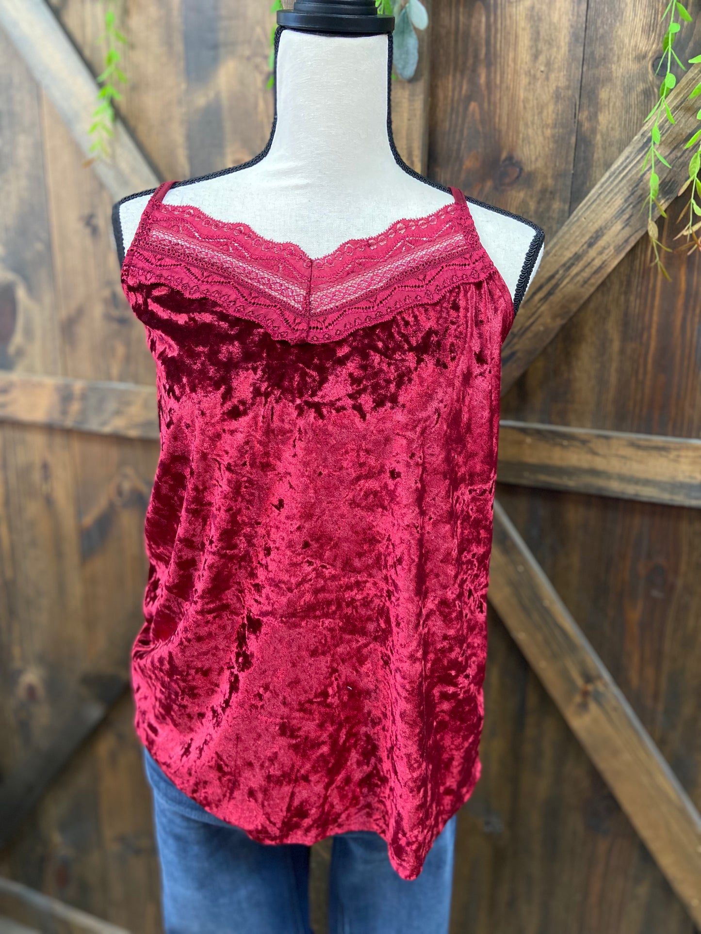 Red Velvet Cami