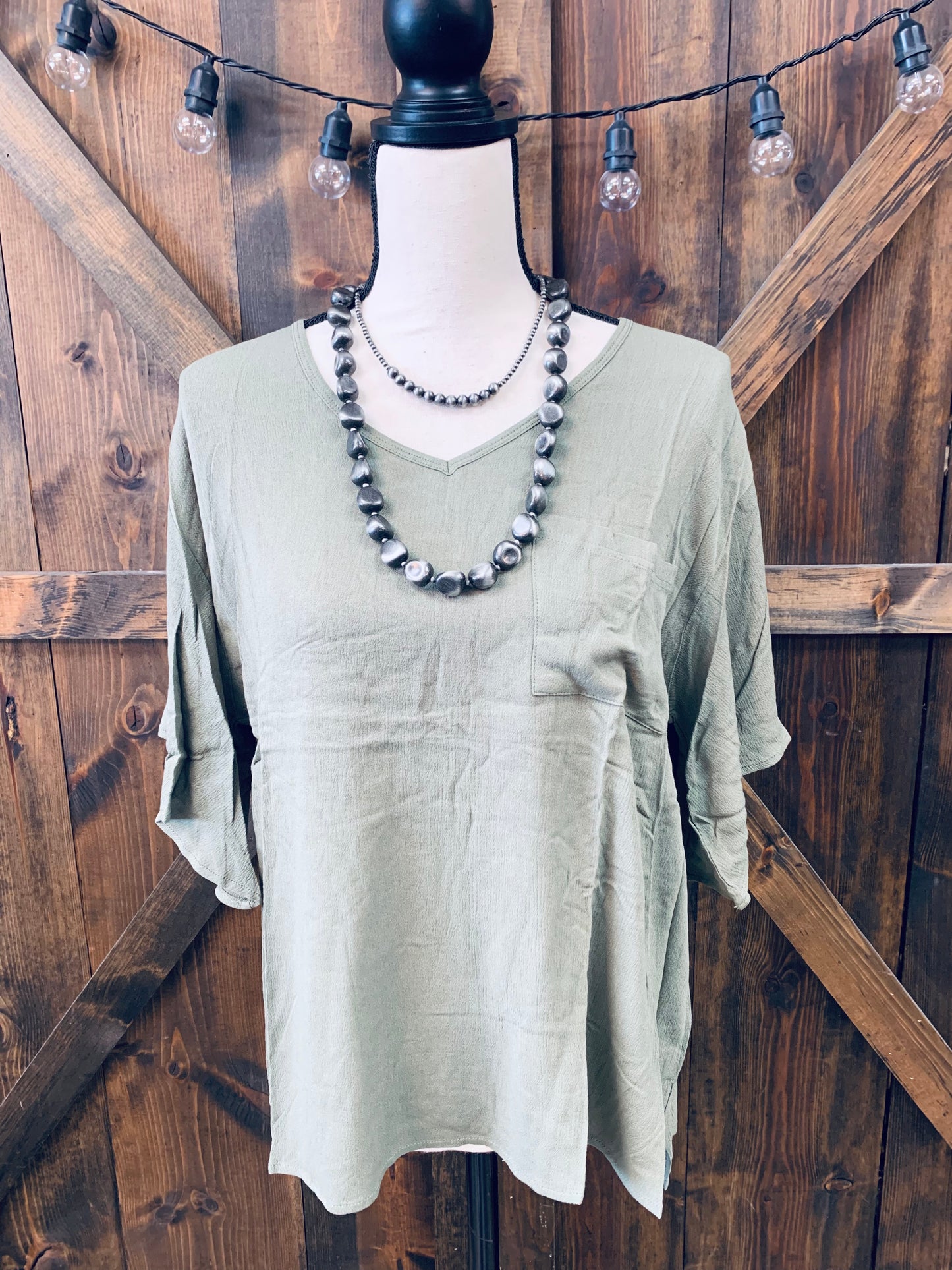 The Boho Flare Sleeve Top