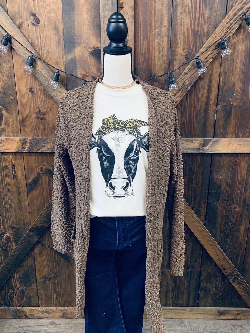 Cozy Soft Hair Popcorn Sweater