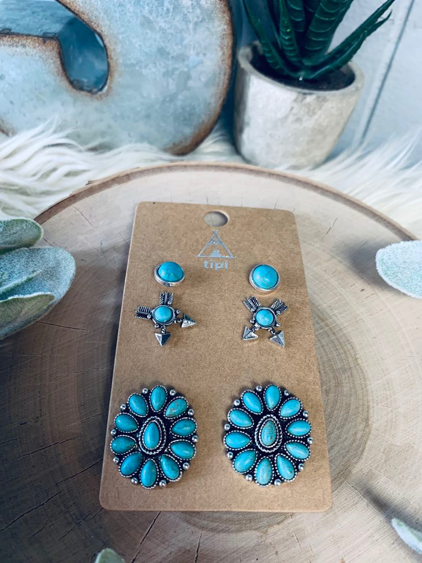 Boho Stud Earrings