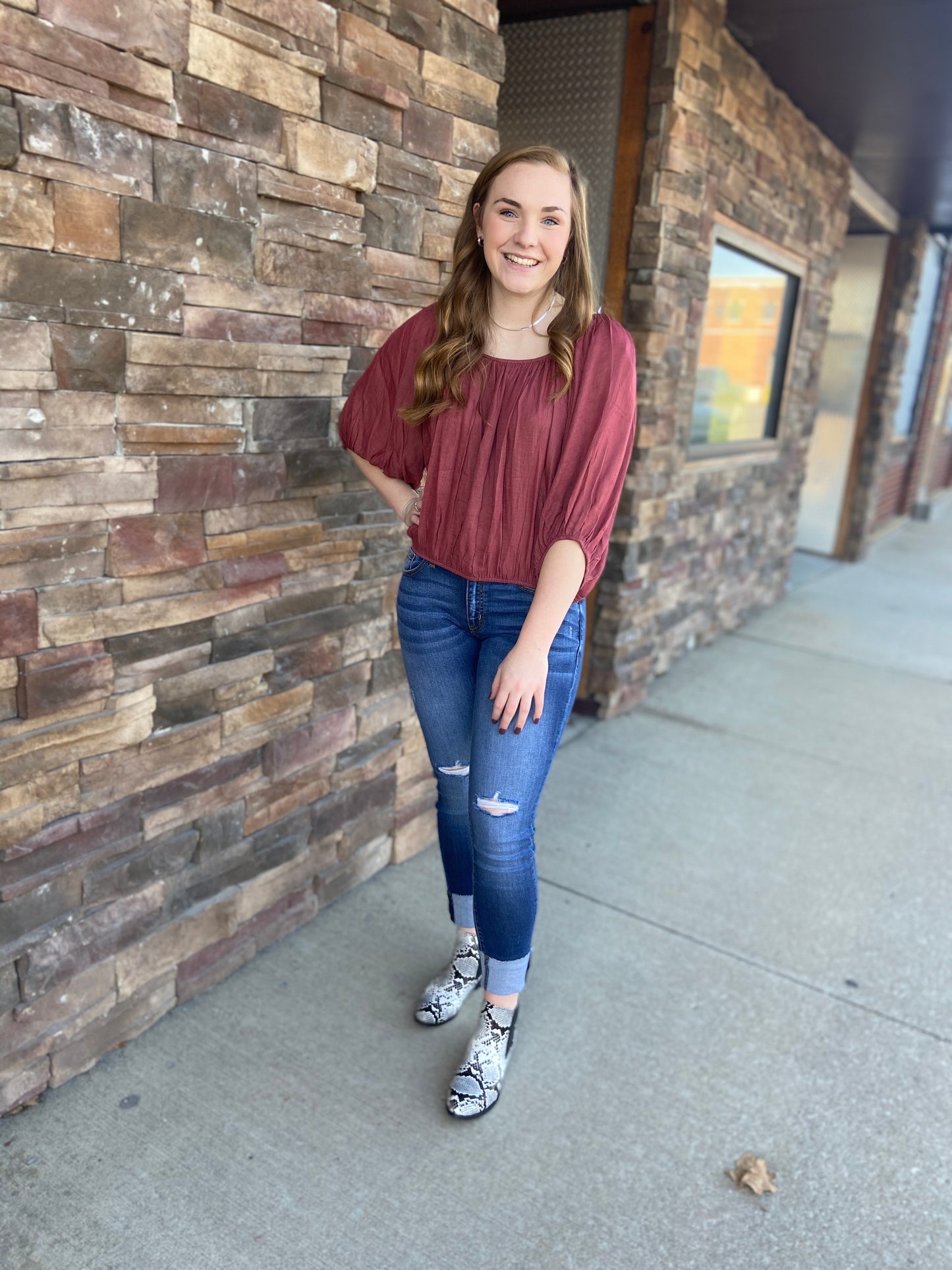 Off the Shoulder Bell Sleeve Top