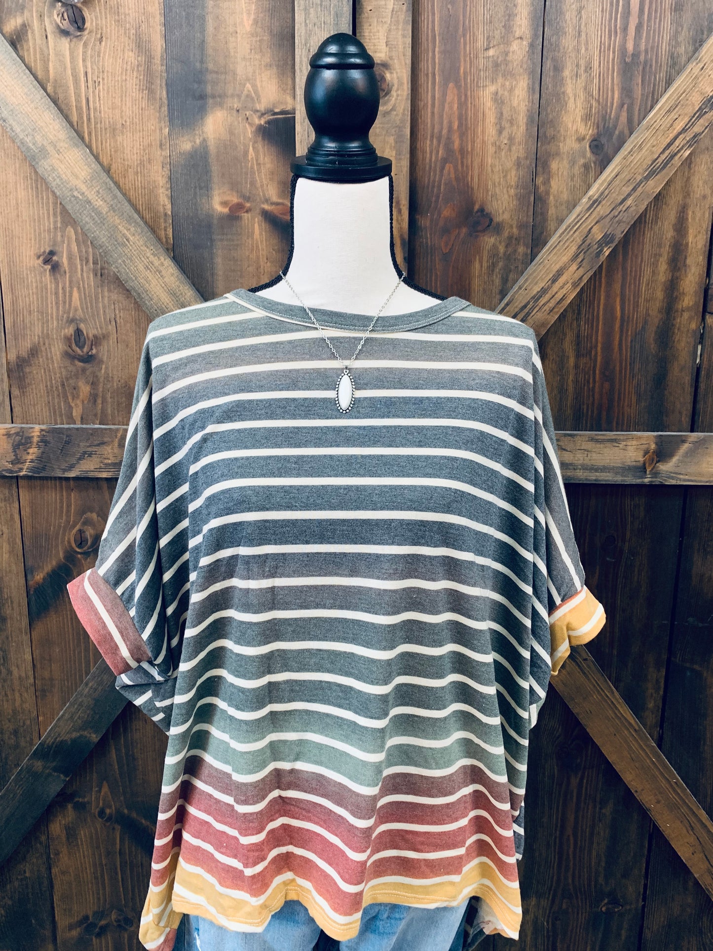 Multi Color Stripe Top