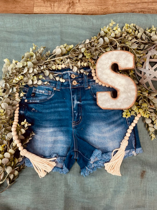 KanCan Double-Button Shorts