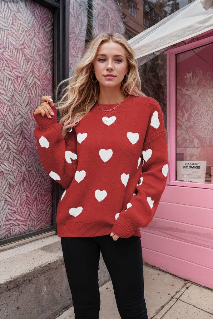 Valentine's Knit Sweater Women‘s Pullover