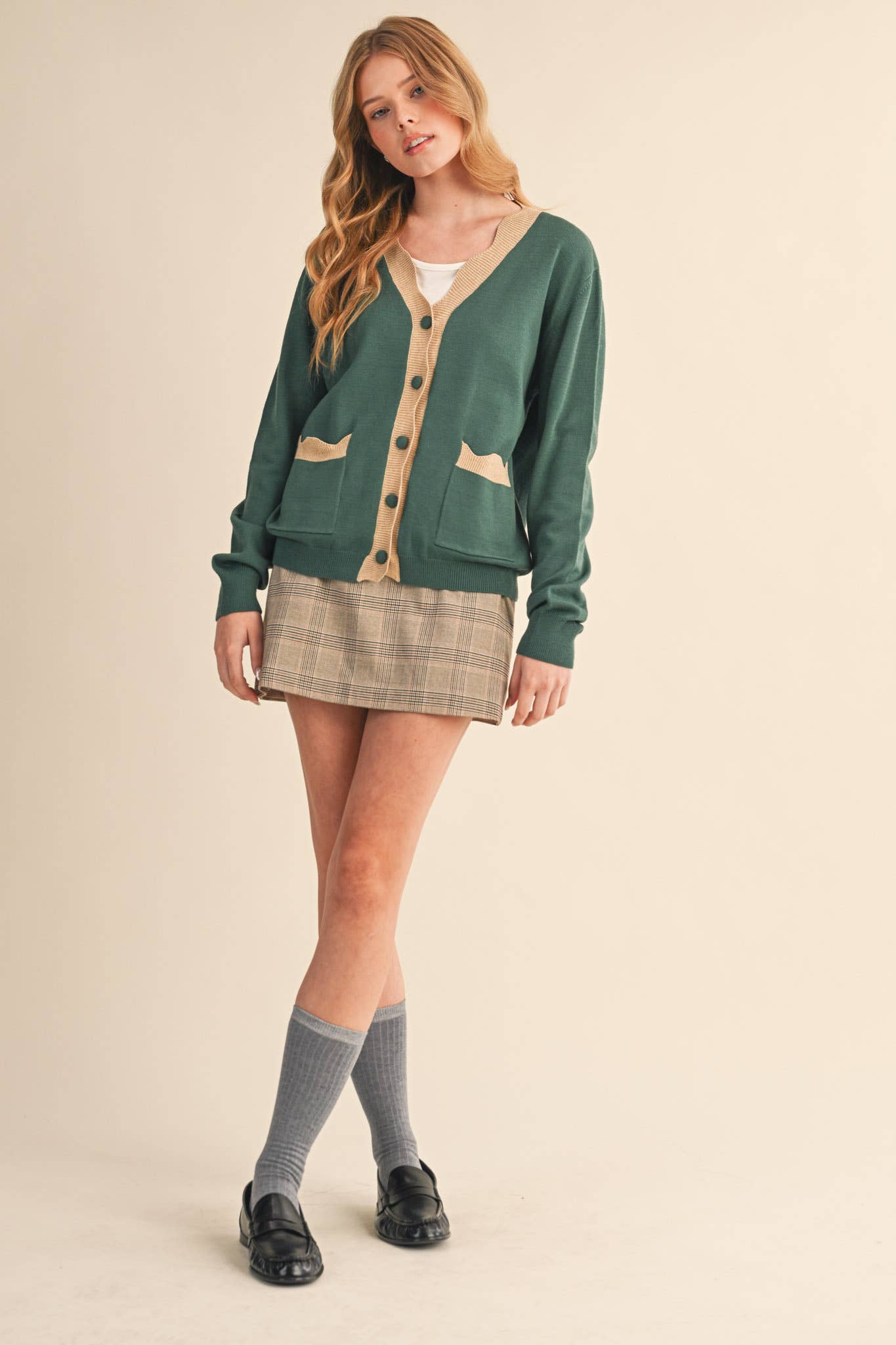 SCALLOPED SWEATER CARDIGAN MSW11241