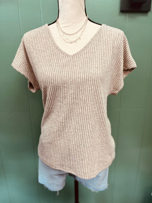 Grey shirt with bow detail