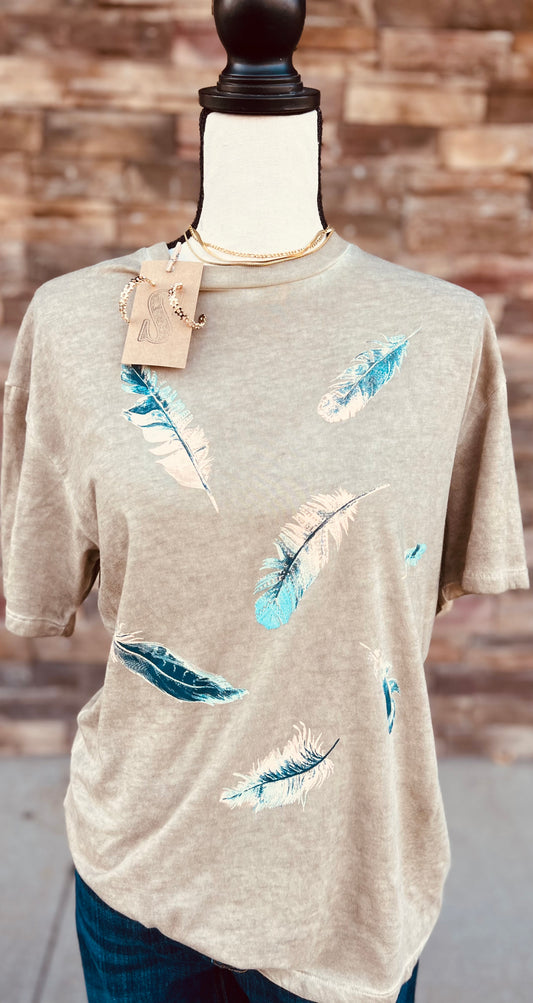 Feather Grapic Tee