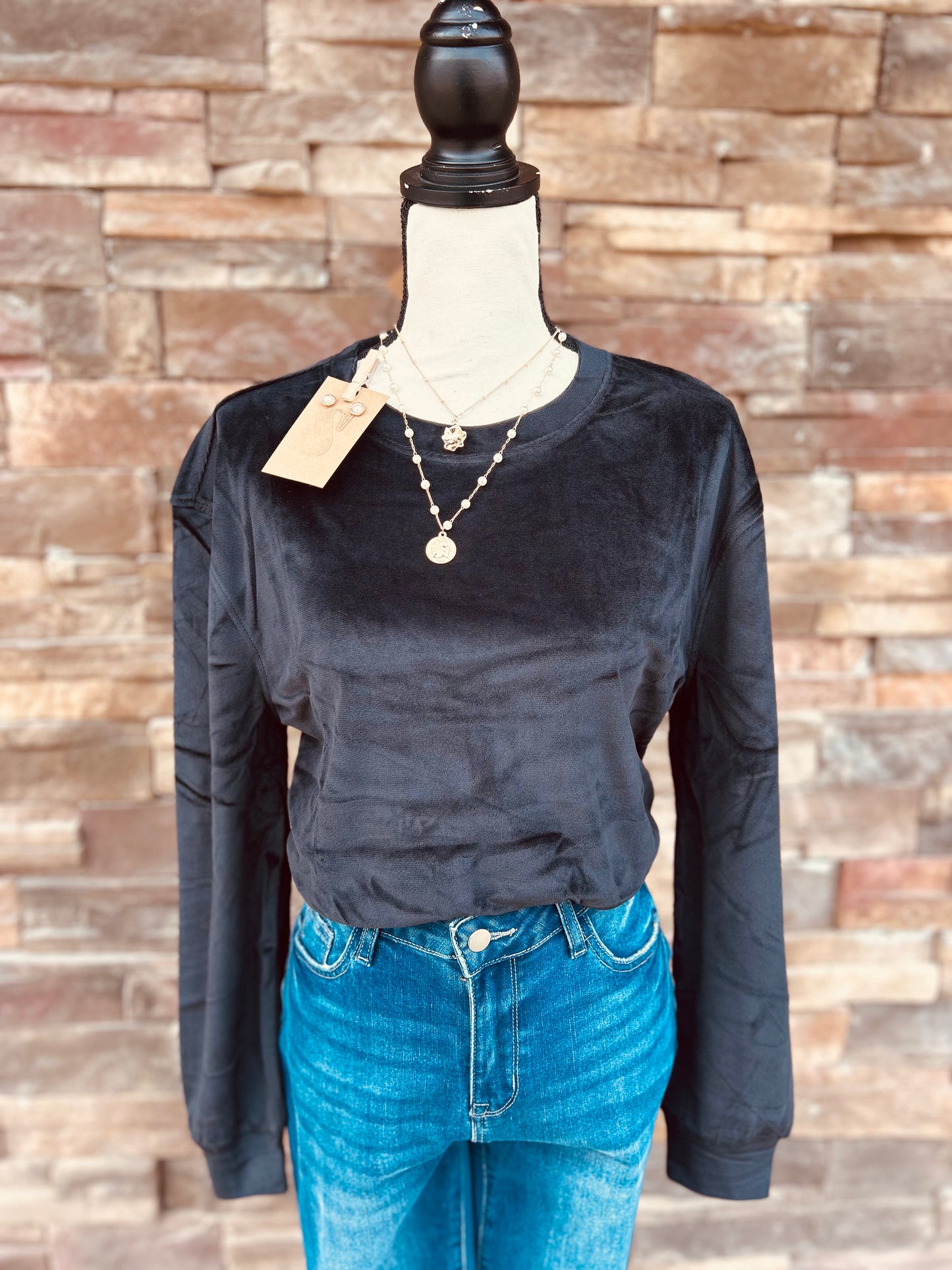 Banded Waist Sweatshirt