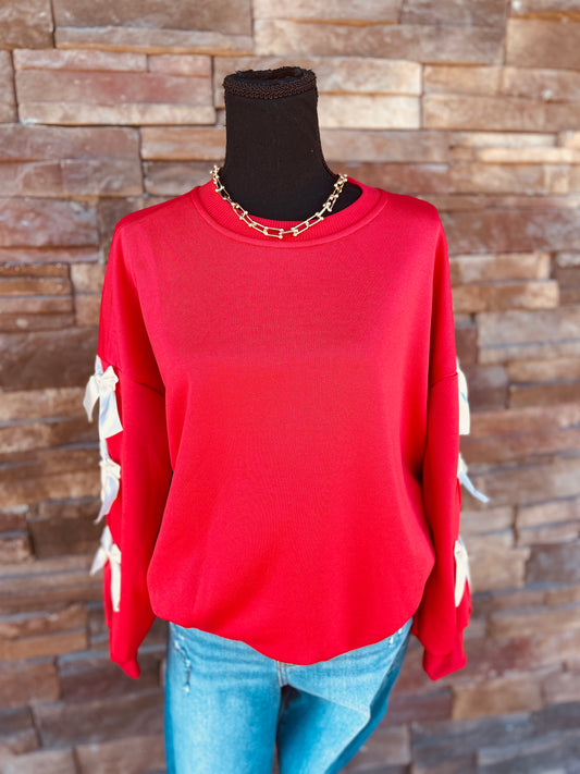 Crew Neck Pullover Top 3D Long Sleeve