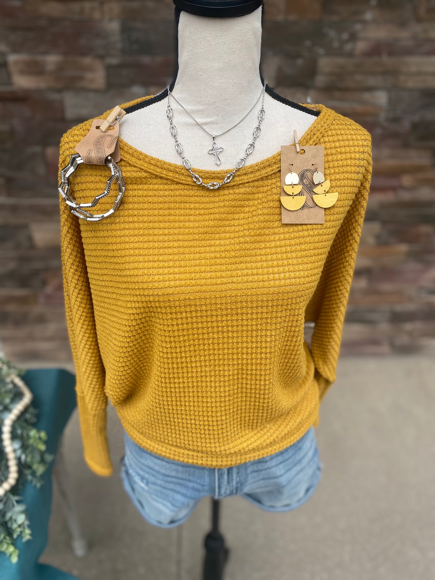 Wide Neck Loose Fit Top
