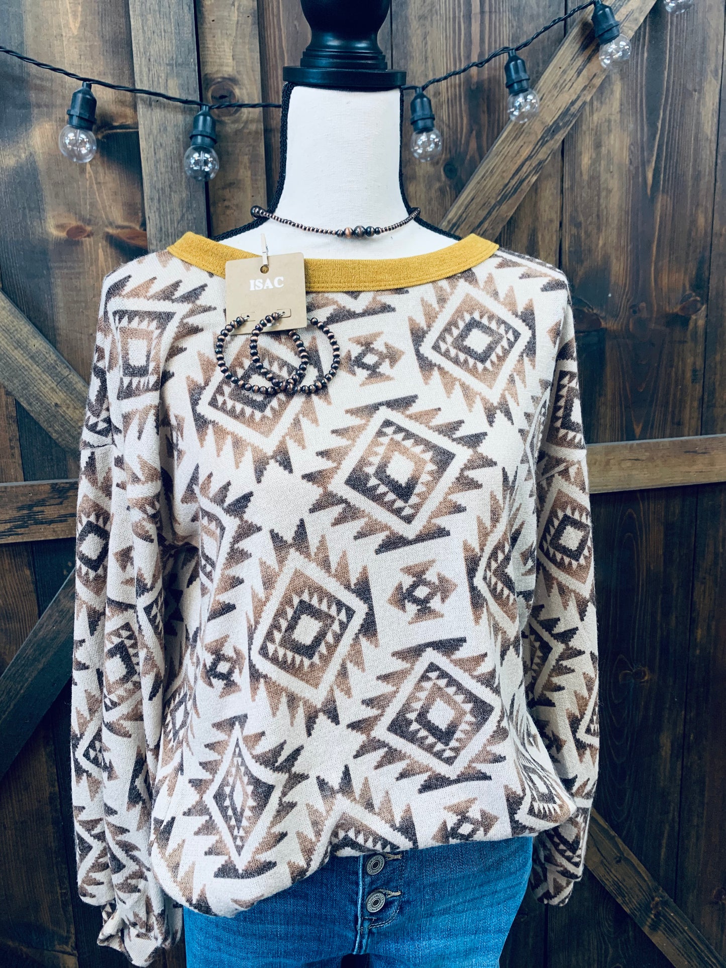 The Aztec Print Sweatshirt