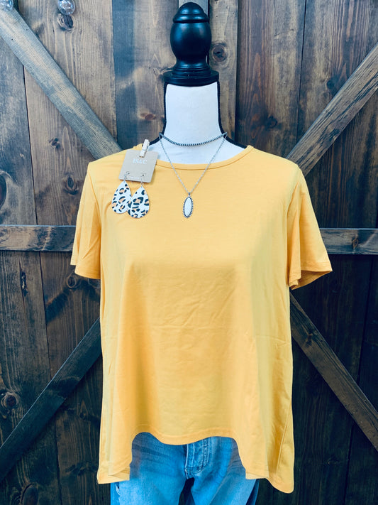 Scoop Mustard Shirt