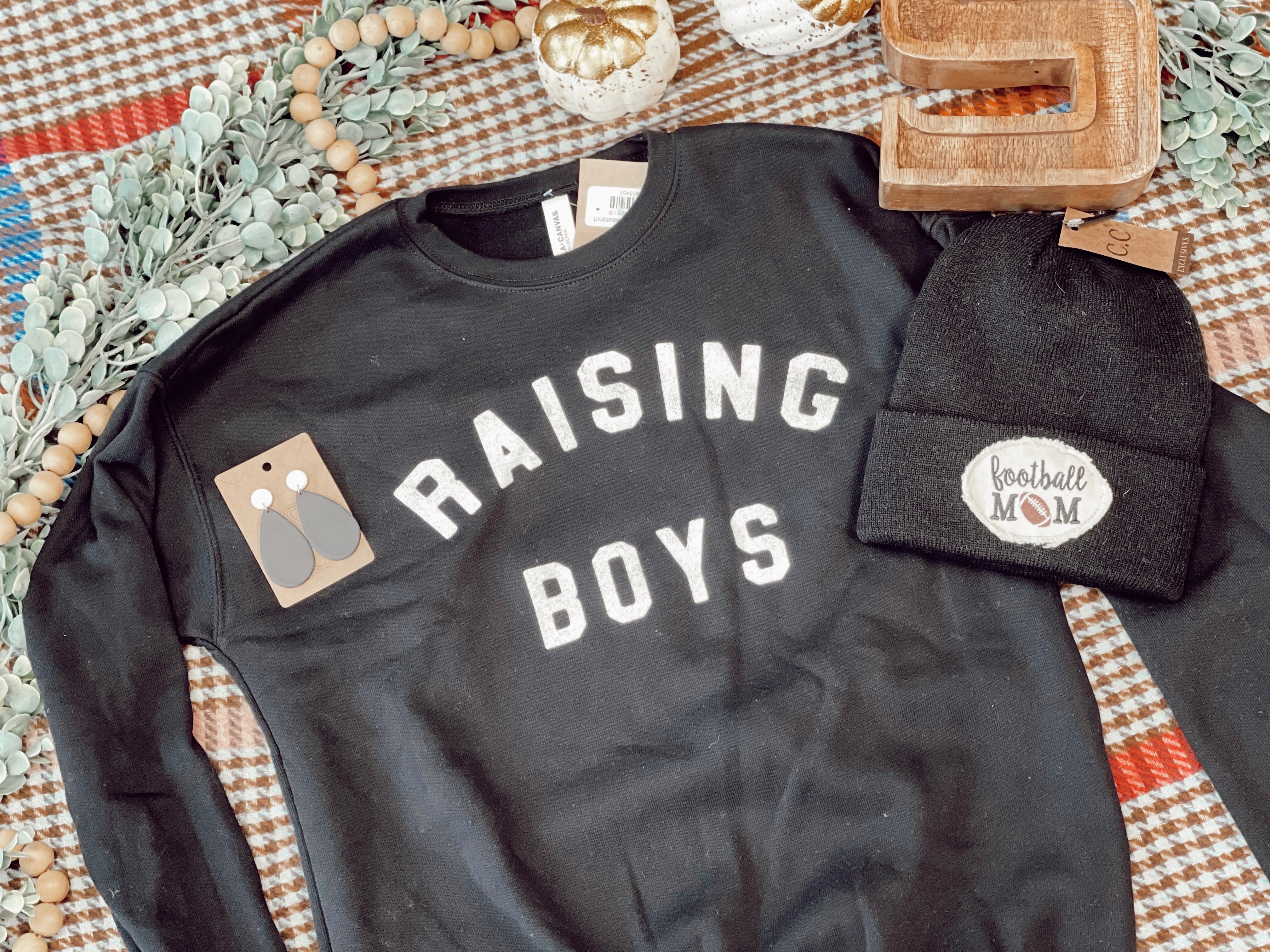 Raising Boys Sweatshirt SH k Boutique Sagebrush Salon